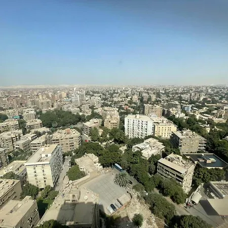 شقة مفروشة فاخرة مطلة على كورنيش النيل المعادي بالطابق 23 Cairo Exterior photo
